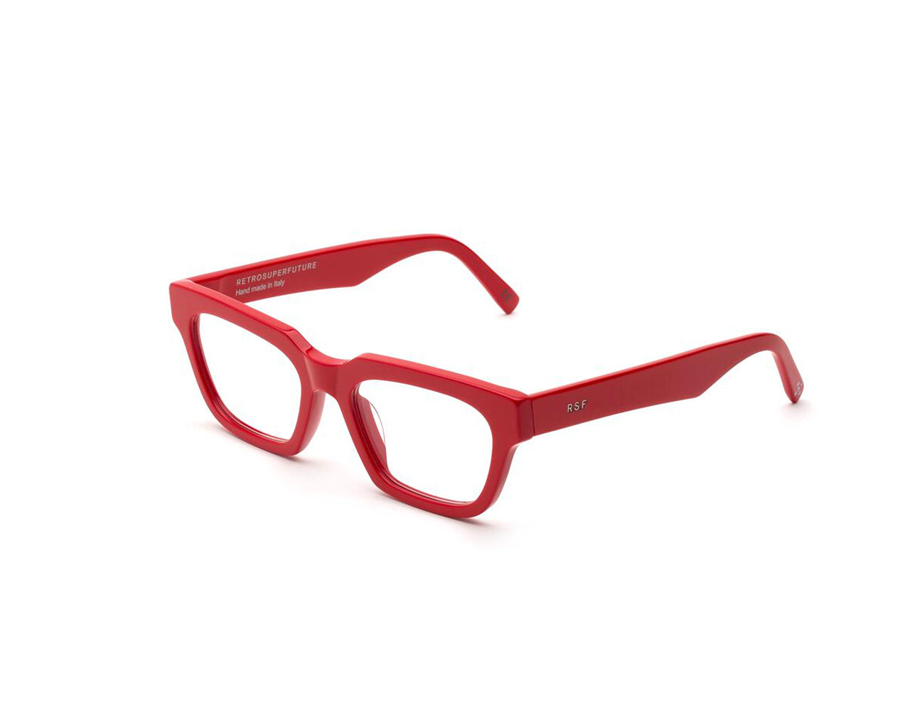 8059026102030 - Unisex VE6 Numero 90 Rosso Rahmen von BRILLEN Acetat Rot  Quadratisch