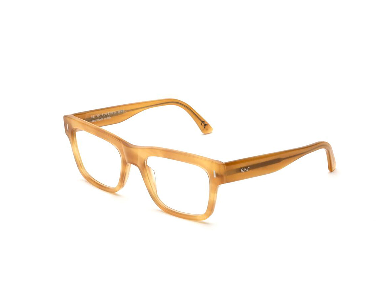 8059026102122 - Unisex SFZ Numero 89 Bagutta Rahmen von BRILLEN Acetat Gelb  Quadratisch