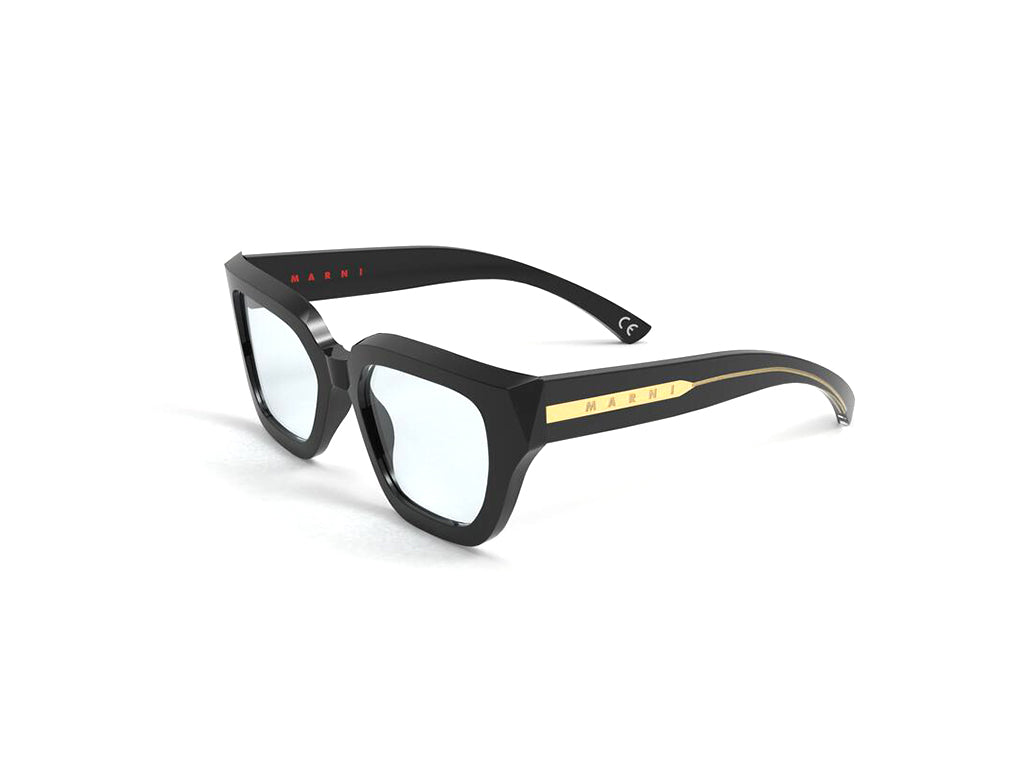 8059026104508 - Unisex Hallerbos Forest Black WW1 Gläser SONNENBRILLEN Acetat Schwarz Klar Quadratisch Normal