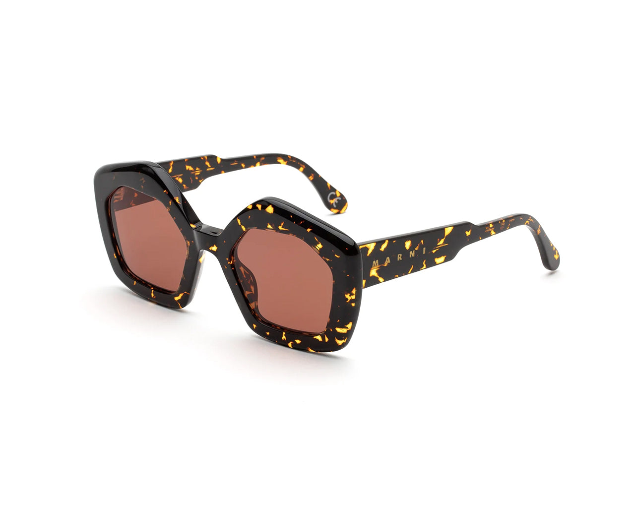 8059026105161 - Unisex Laughing Waters Havana Rossa MHL Gläser SONNENBRILLEN Acetat Havanna Rot Geometrisch Normal