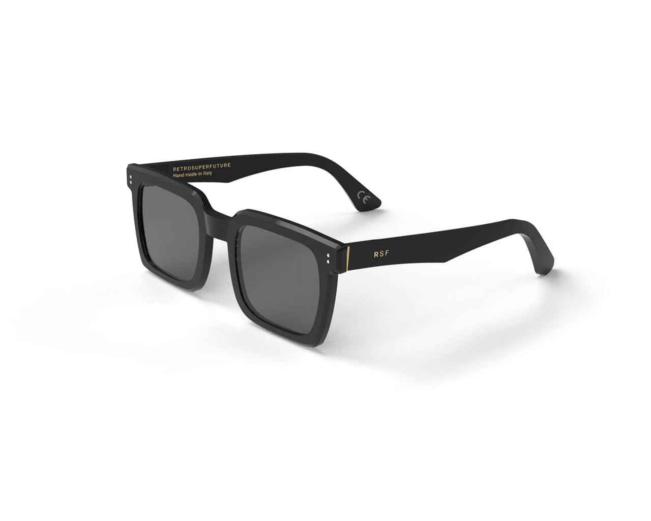 8059026106182 - Unisex B4E Secolo Black Gläser SONNENBRILLEN Acetat Schwarz Schwarz Quadratisch Normal