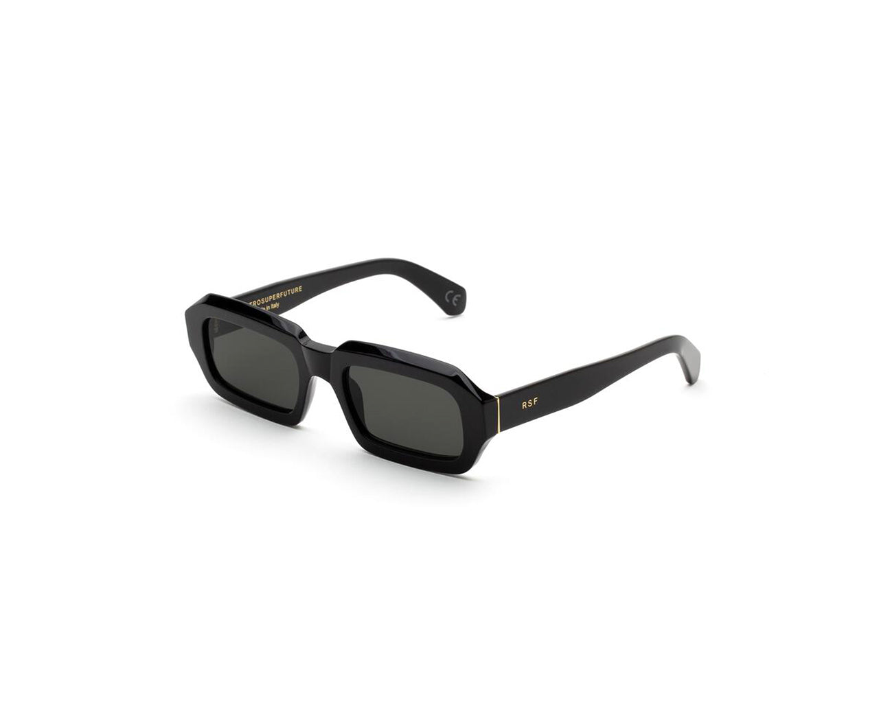 8059026106274 - Unisex 17I Fantasma Black Gläser SONNENBRILLEN Acetat Schwarz Schwarz Quadratisch Normal