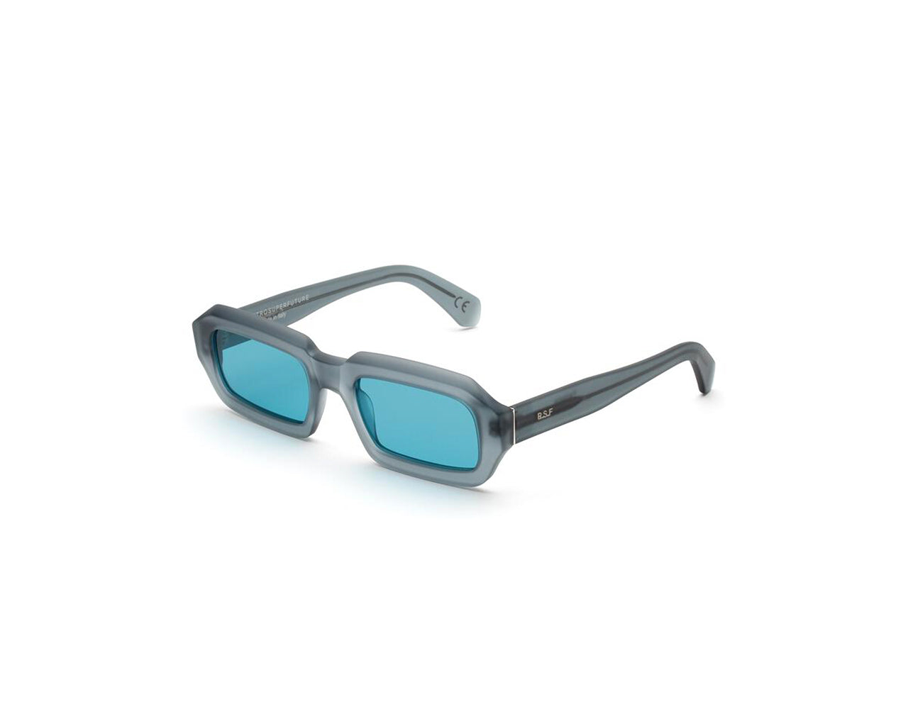 8059026106298 - Unisex 8L8 Fantasma Design Gläser SONNENBRILLEN Acetat Blau Blau Quadratisch Normal