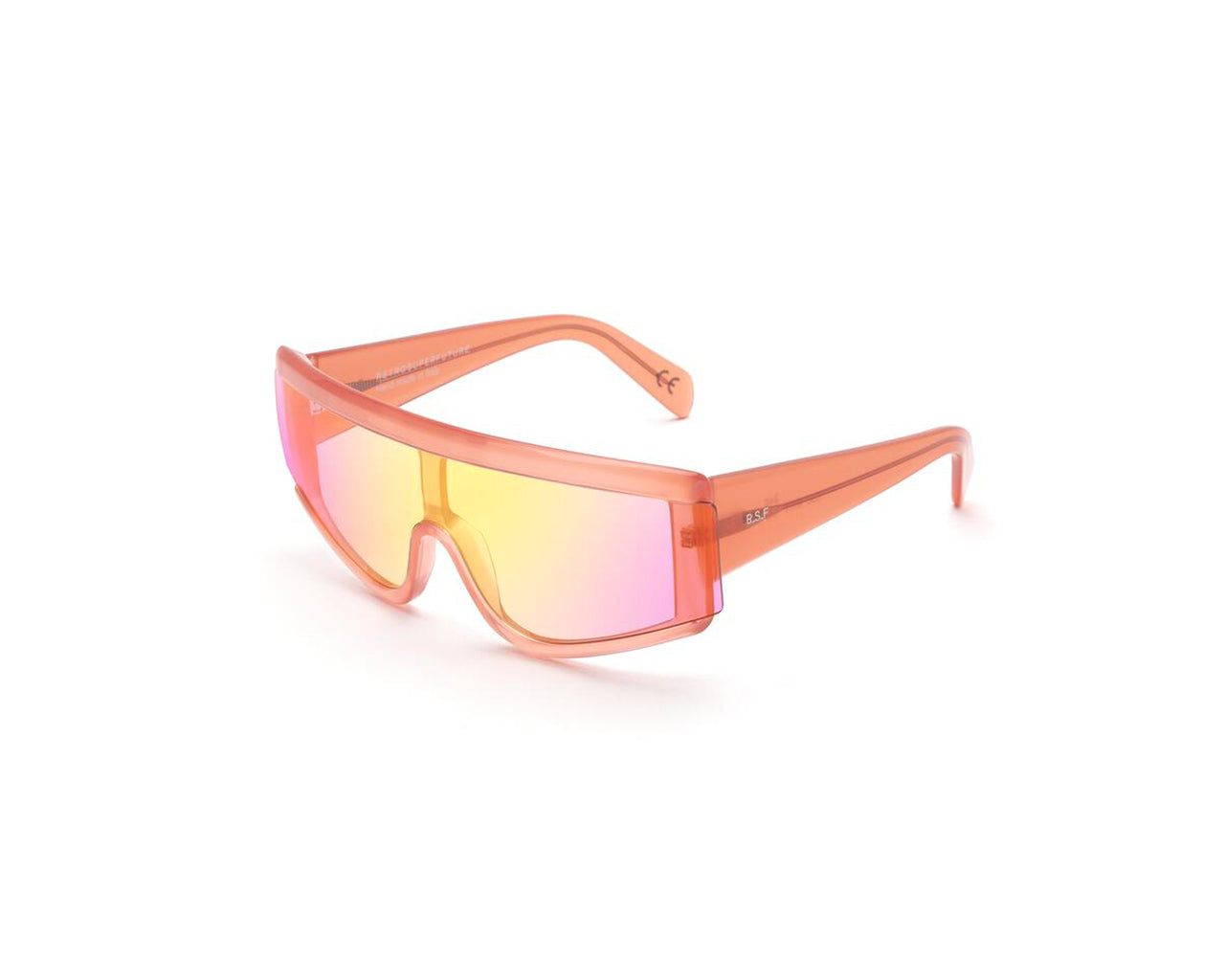 8059026106328 - Unisex U5C Zed Burst Gläser SONNENBRILLEN Acetat Orange Rosa Maske Normal Schattiert