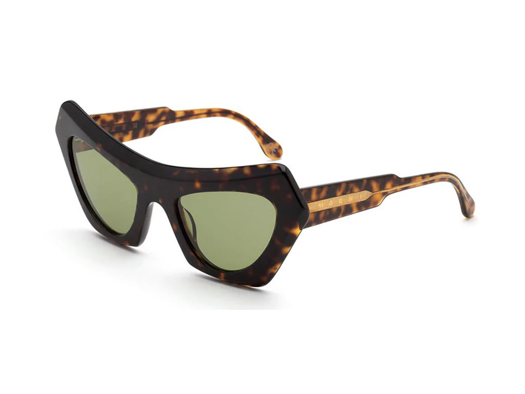 8059026106977 - Unisex Devil s Pool 3627 4EM Gläser SONNENBRILLEN Acetat Havanna Grün Katzenauge Normal