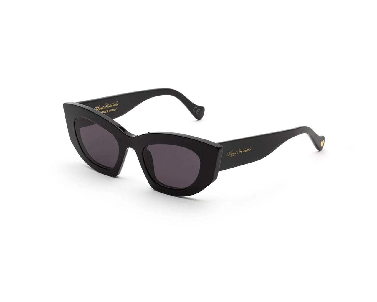 8059026107233 - Frau 5 VS Kitti Black Gläser SONNENBRILLEN Steckdose Acetat Schwarz Schwarz Katzenauge Normal