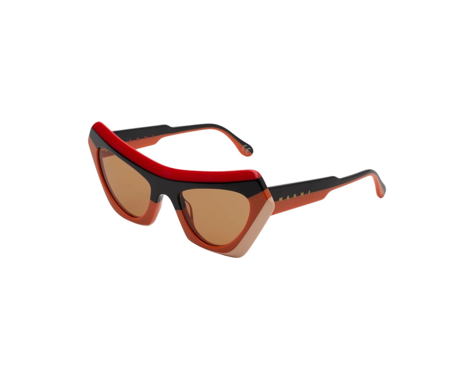 8059026108742 - Unisex Devil s Pool Stripes Orange P1N Gläser SONNENBRILLEN Acetat Multi-Farben Orange Cat Eye Normal