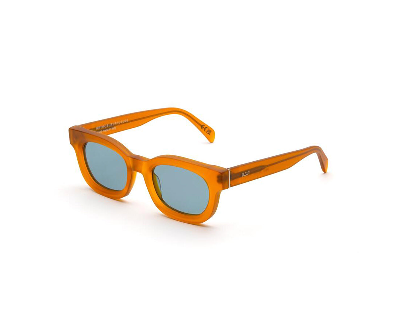 8059026109374 - Unisex HEO Sempre clay Gläser SONNENBRILLEN Acetat Orange Himmelblau Panthos Normal