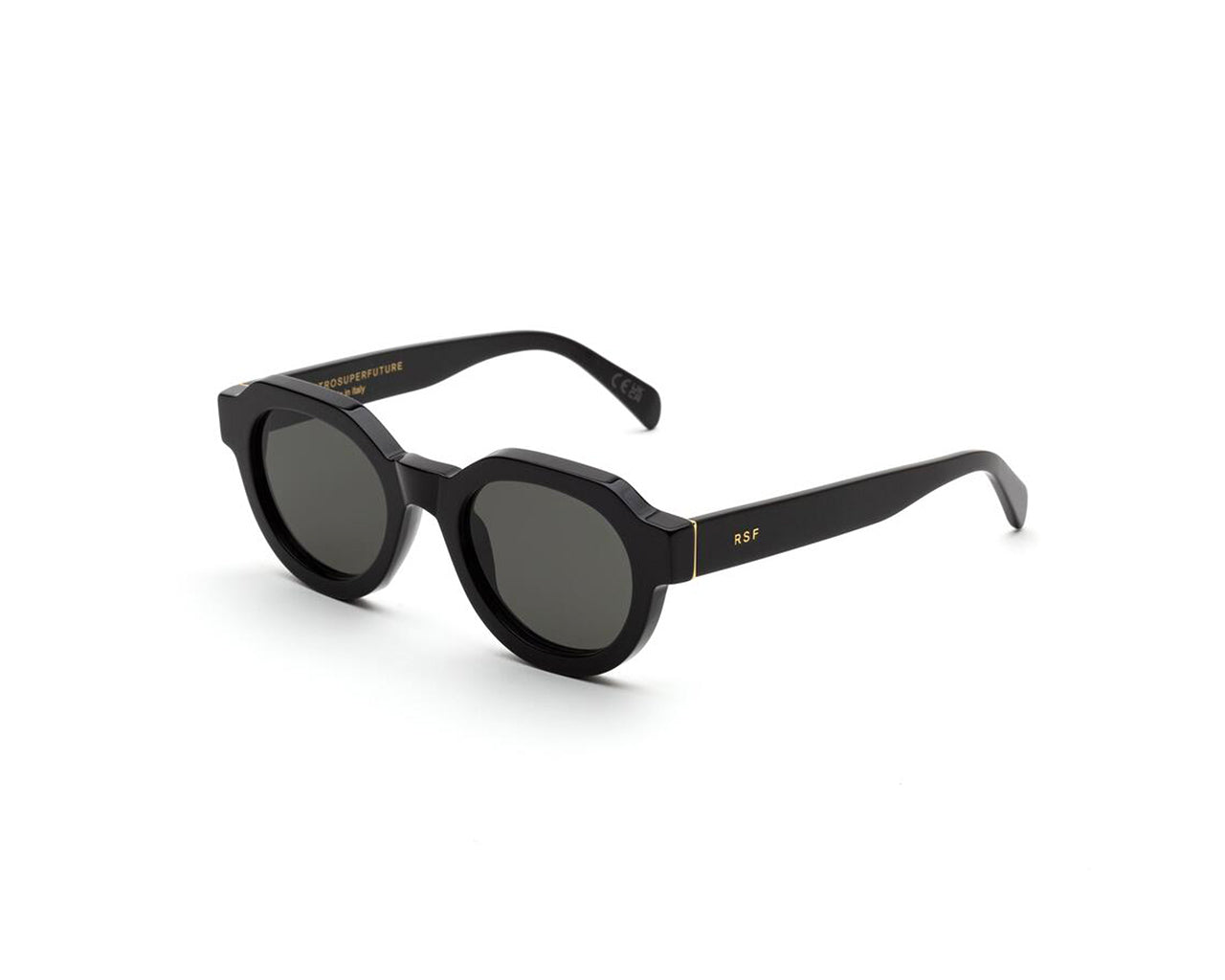 8059026109404 - Unisex NY2 dein Schwarz Gläser SONNENBRILLEN Acetat Schwarz Grau Kreisel Normal