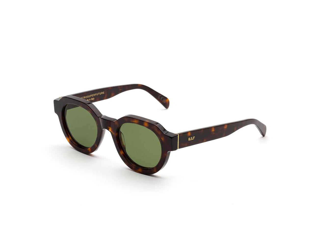 8059026109411 - Unisex 2X1 Vostro 3627 Gläser SONNENBRILLEN Acetat Havanna Grün Kreisel Normal