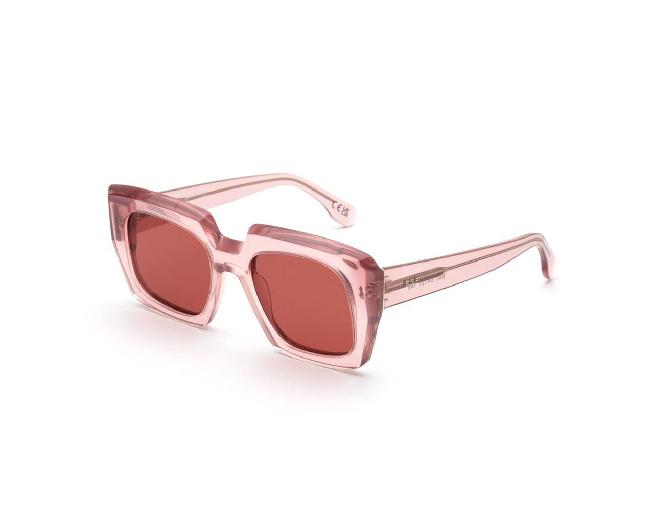 8059026109473 - Unisex BAC Piscina pink Gläser SONNENBRILLEN Acetat Rose Rot Hocken Normal