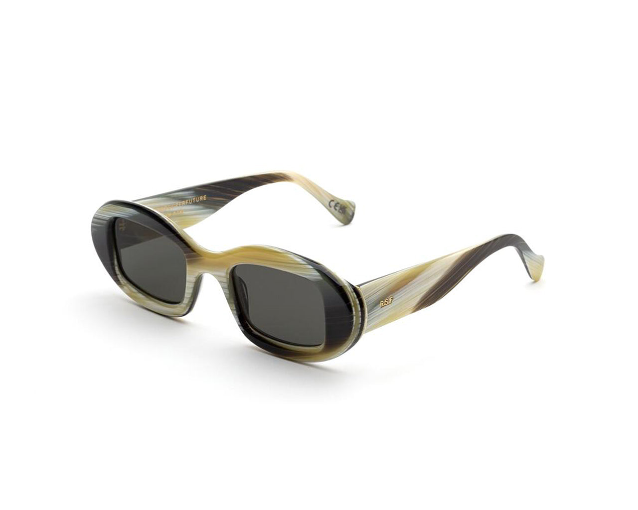 8059026109565 - Unisex 20P Tutto corno Gläser SONNENBRILLEN Acetat Multi-Farben Grau Geometrisch Normal