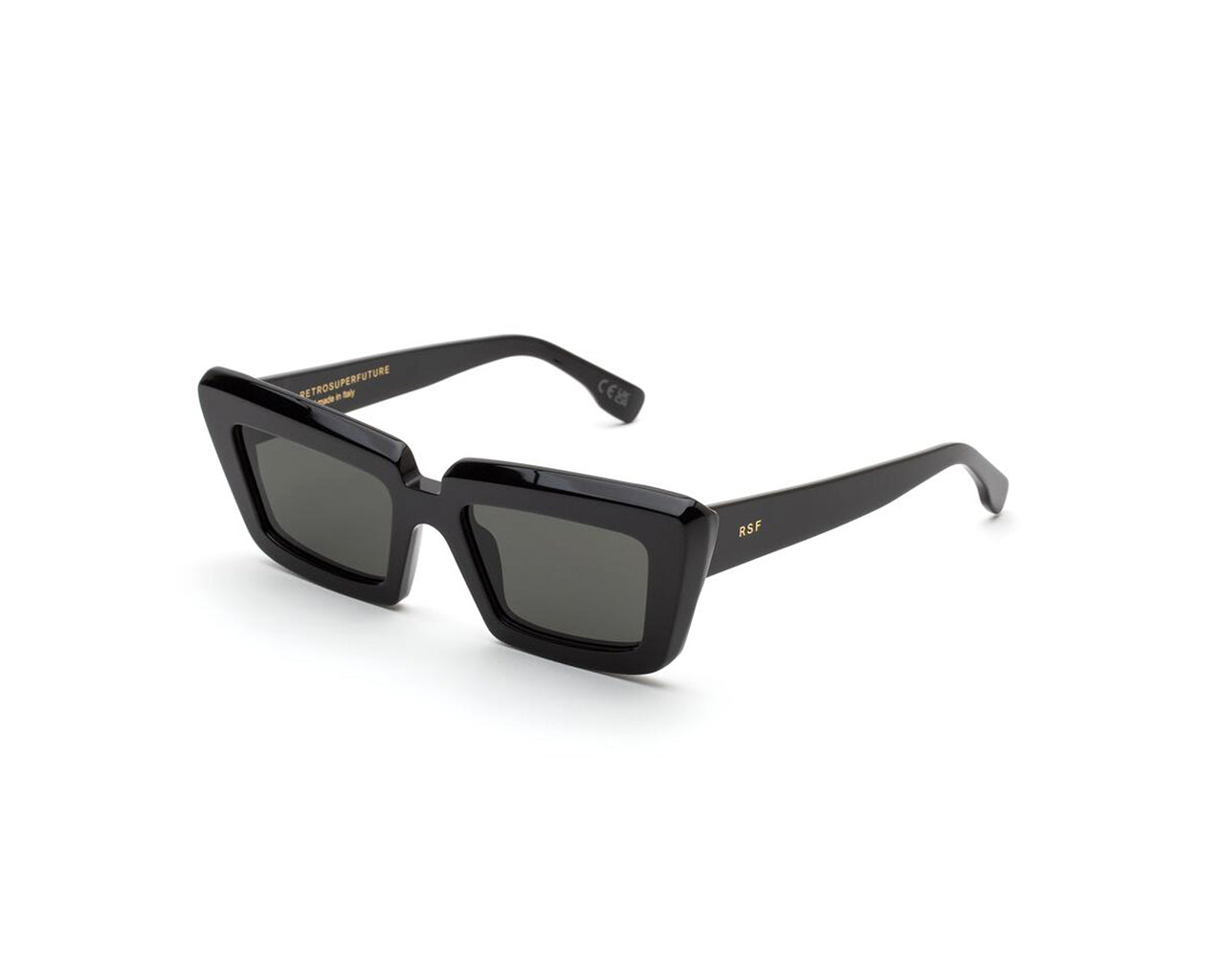 8059026109596 - Unisex 2GS Coccodrillo black Gläser SONNENBRILLEN Acetat Schwarz Grau Quadratisch Normal