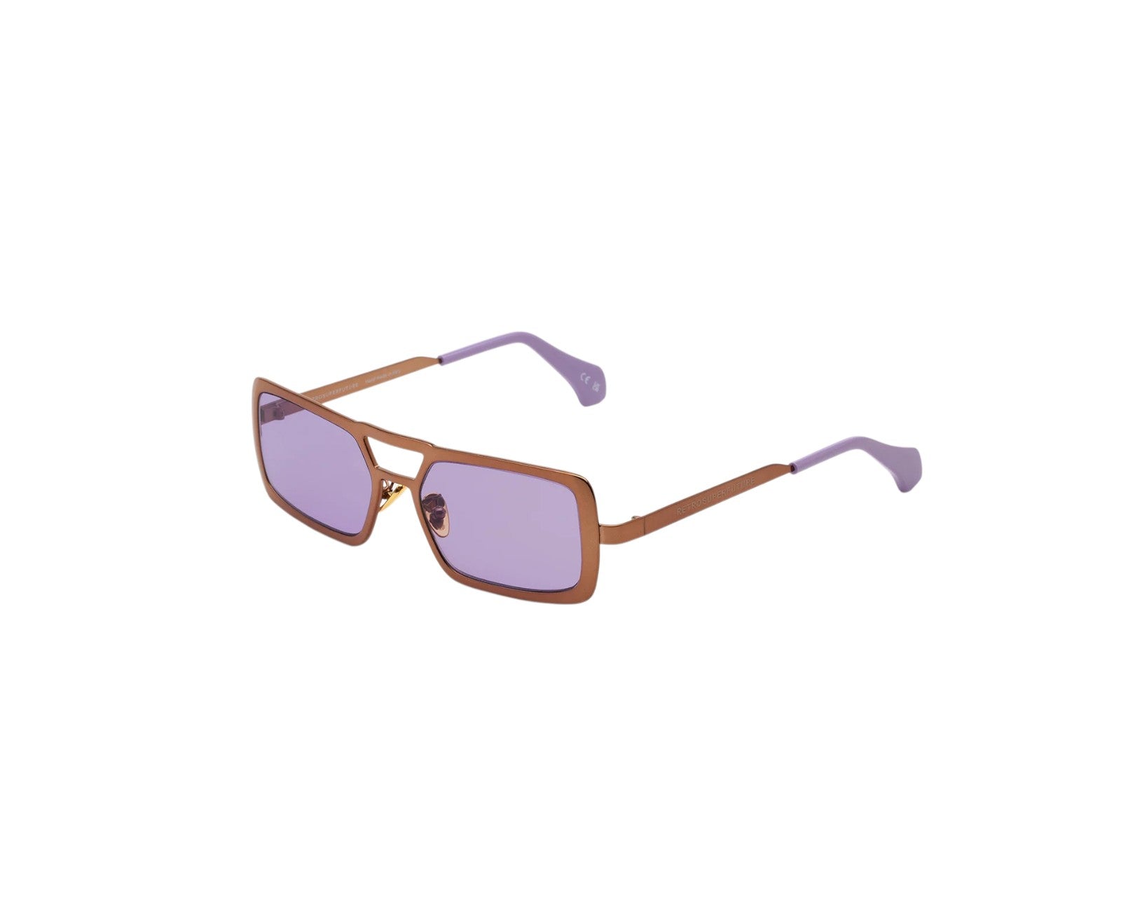 8059026109657 - Unisex FVZ Stereo Voids Sonnenbrillen Metall Orange Violett Quadratisch Normal