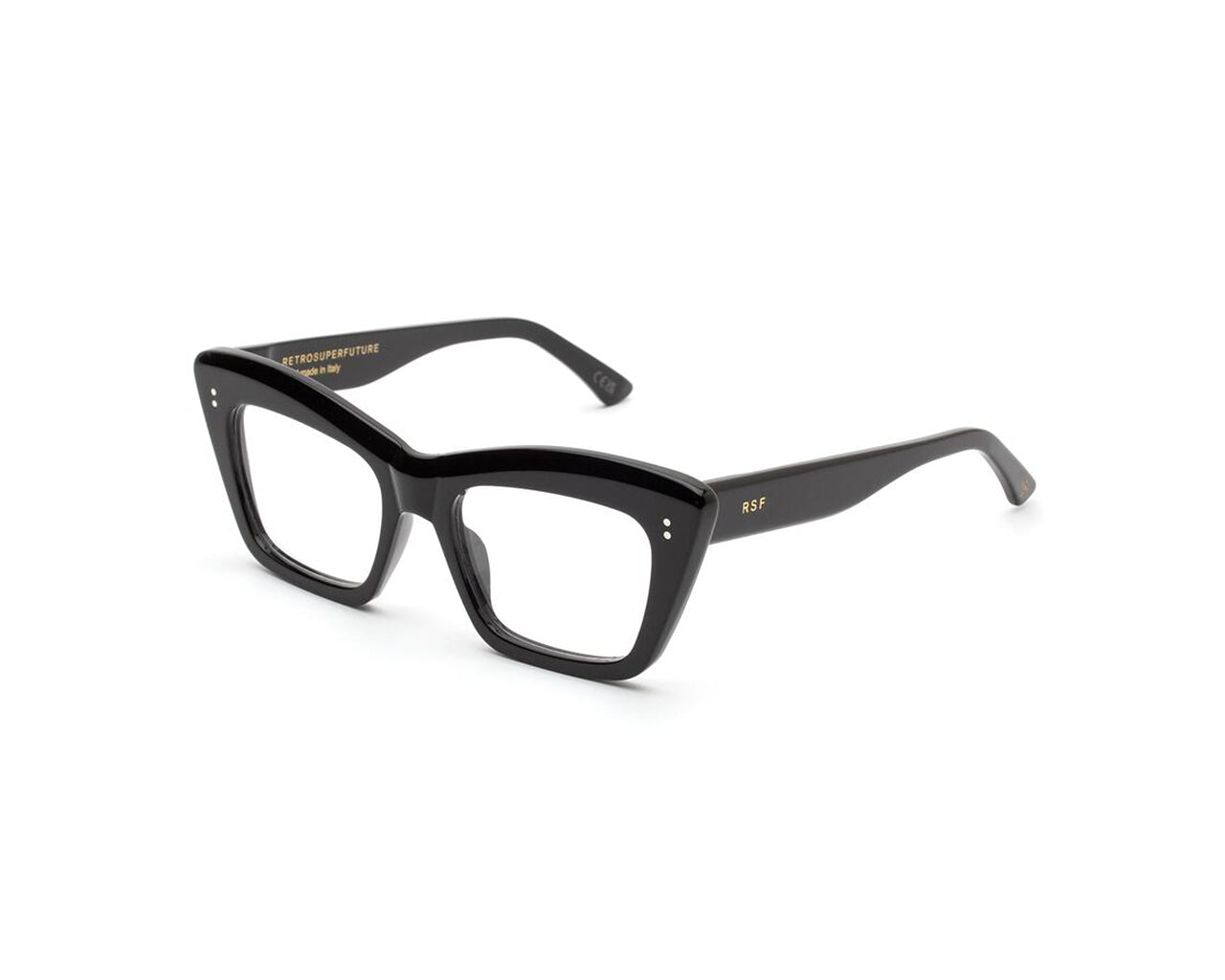 8059026109671 - Unisex GGI Nummer 107 Schwarz Rahmen von BRILLEN Acetat Schwarz  Katzenauge