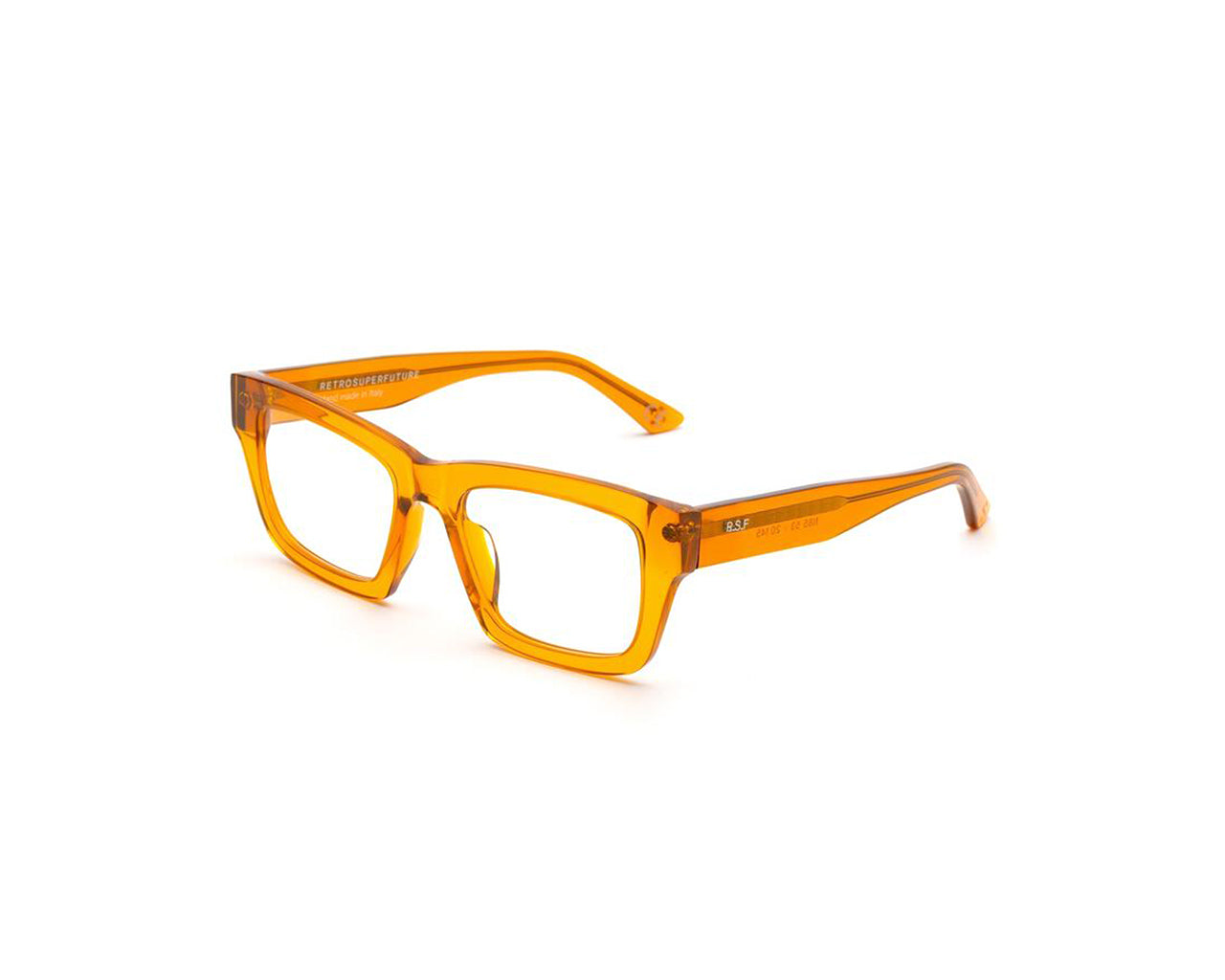 8059026109787 - Unisex N85 Numero 108 arancio Rahmen von BRILLEN Acetat Orange  Quadratisch