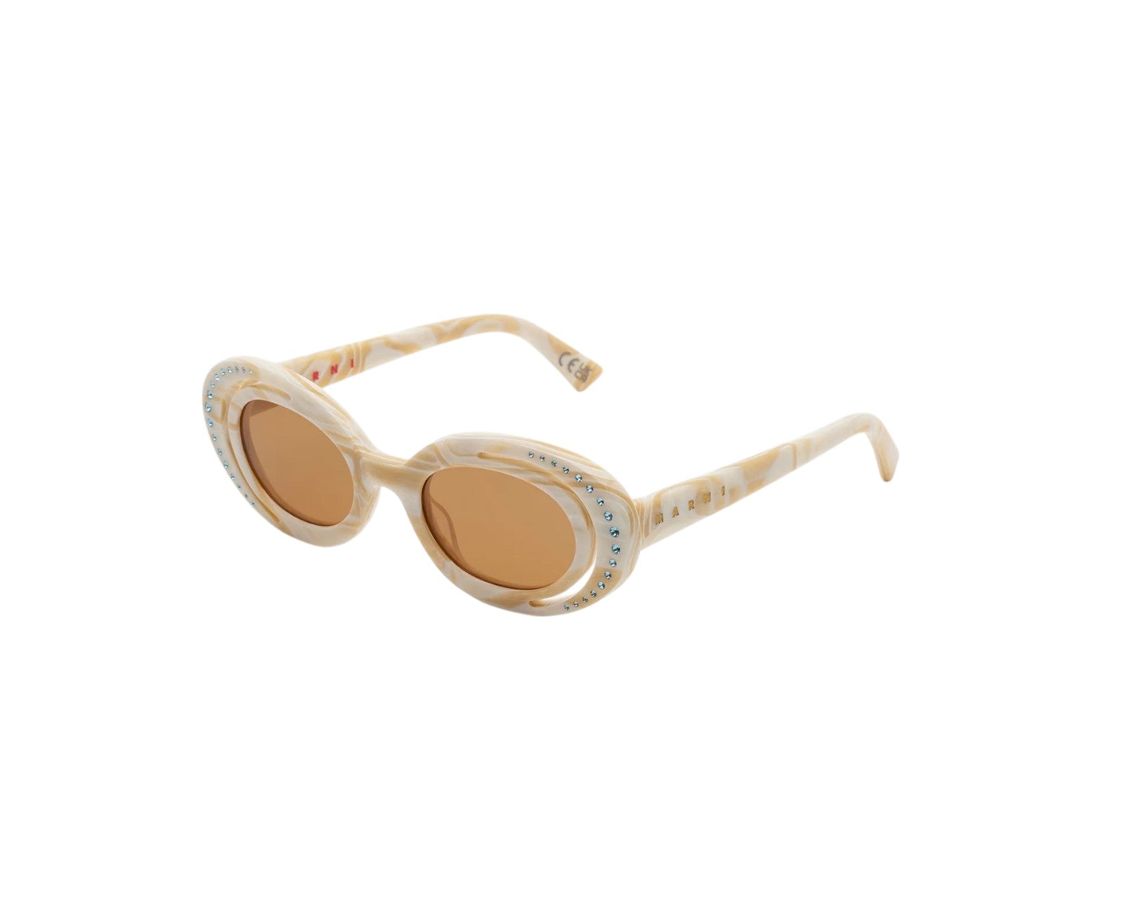 8059026110257 - Unisex Zion Canyon Cream H2G Gläser SONNENBRILLEN Acetat Elfenbein Braun Geometrisch Normal