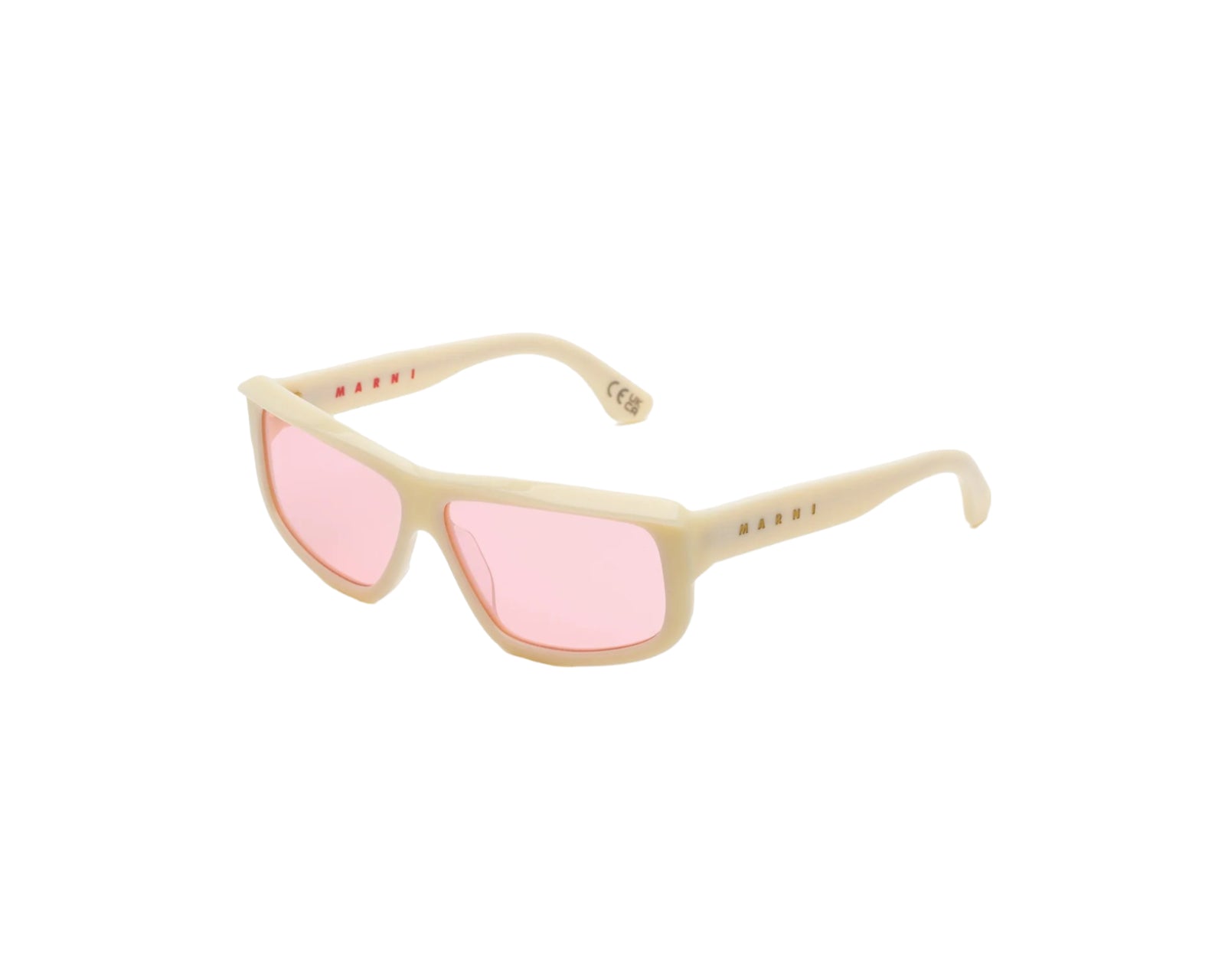 8059026110332 - Unisex Annapuma Circuit Babe 1K5 Gläser SONNENBRILLEN Acetat Weiß Rosa Quadratisch Normal