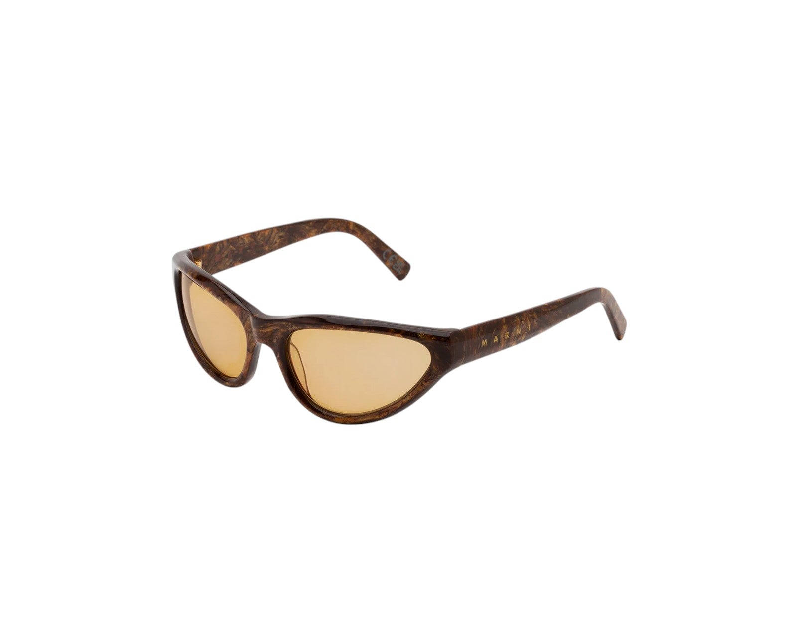 8059026110356 - Unisex Mavericks Radica QCO Gläser SONNENBRILLEN Acetat Braun Braun Wraparound Normal