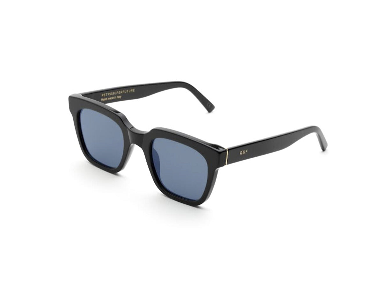 8059026112985 - Unisex 3AK Giusto Azure Gläser SONNENBRILLEN Acetat Schwarz Hellblau Quadratisch Normal