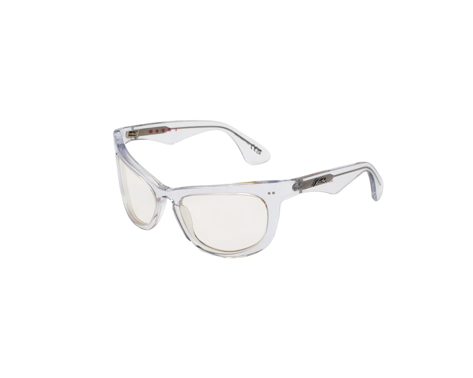 8059026113944 - Unisex Isamu Crystal JRS Gläser SONNENBRILLEN Acetat Transparent Transparent Wraparound Normal