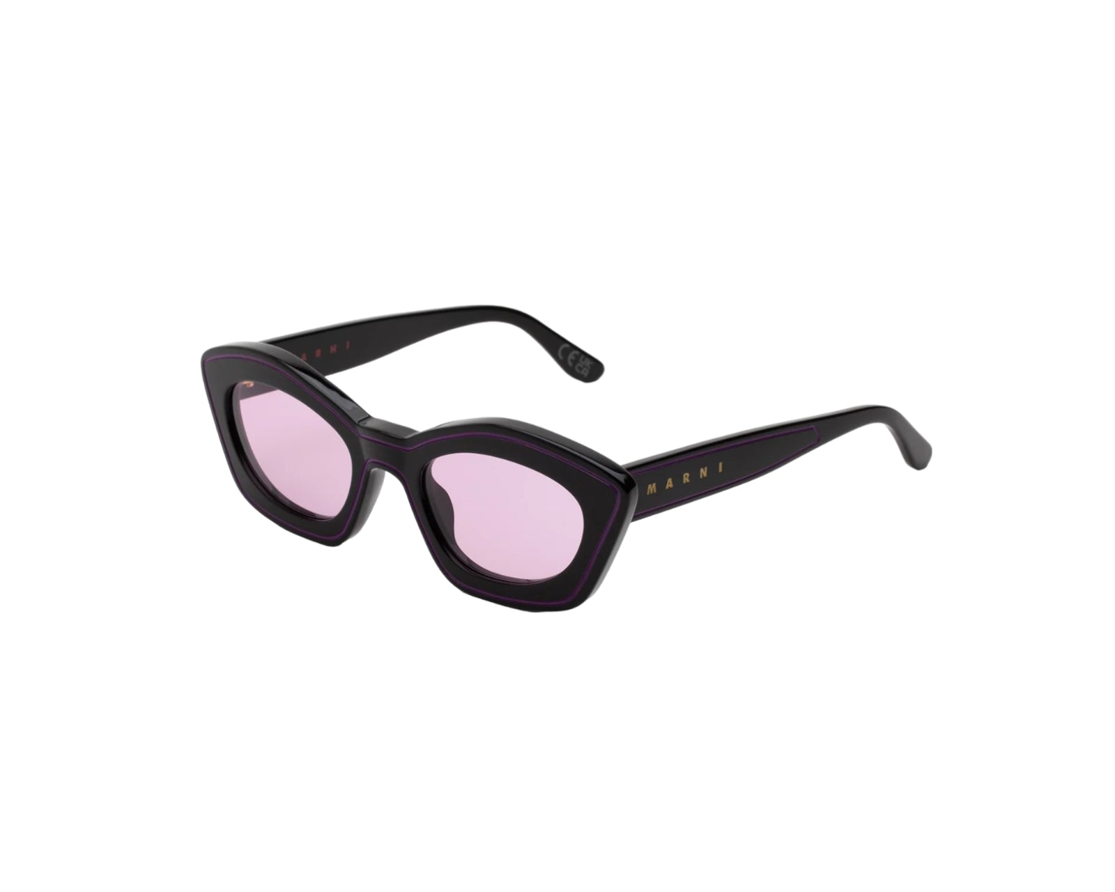 8059026115771 - Unisex Kea Island Royal Purple 9C4 Gläser SONNENBRILLEN Acetat Schwarz Violett Cat Eye Normal