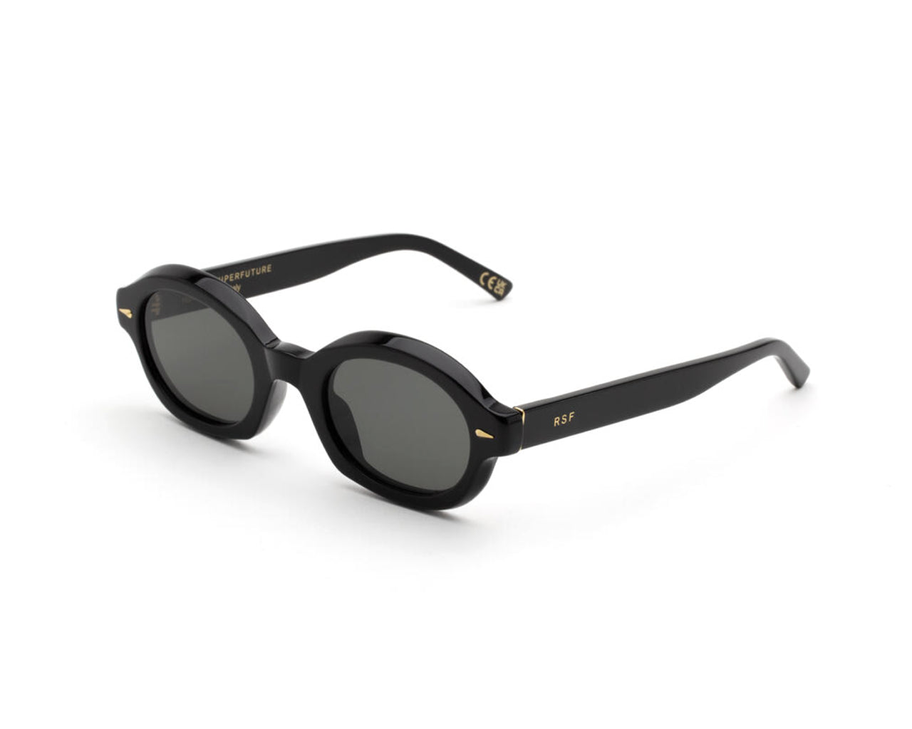 8059026115870 - Unisex D7Z März Black Gläser SONNENBRILLEN Acetat Schwarz Schwarz Kreisel Normal