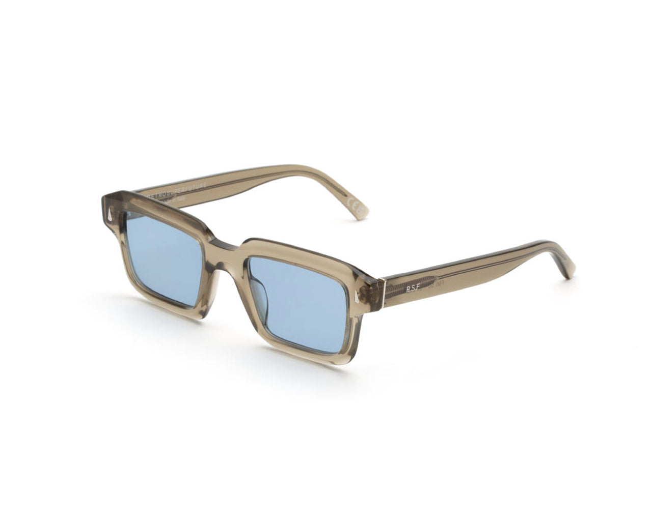 8059026115986 - Unisex FMI Giardino Rules Gläser SONNENBRILLEN Acetat Beige Hellblau Quadratisch Normal