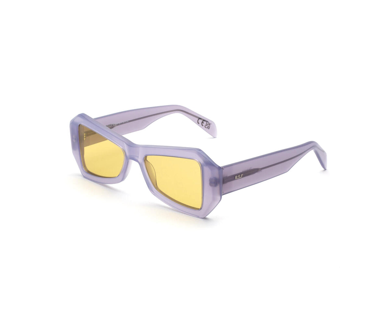 8059026116013 - Unisex 3G2 Tempio Hentai Gläser SONNENBRILLEN Acetat Violett Gelb Geometrisch Normal