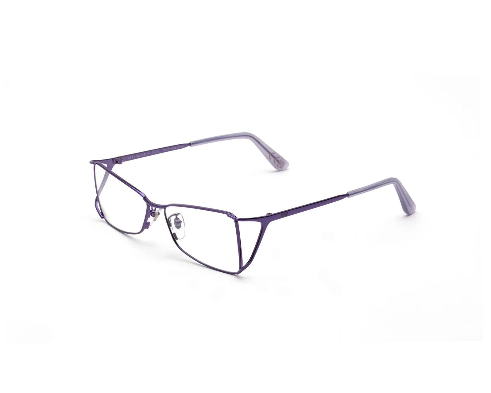 8059026116327 - Unisex RNC Numero 114 Cromato Viola Optische Fassungen Metall Violett  Quadratisch