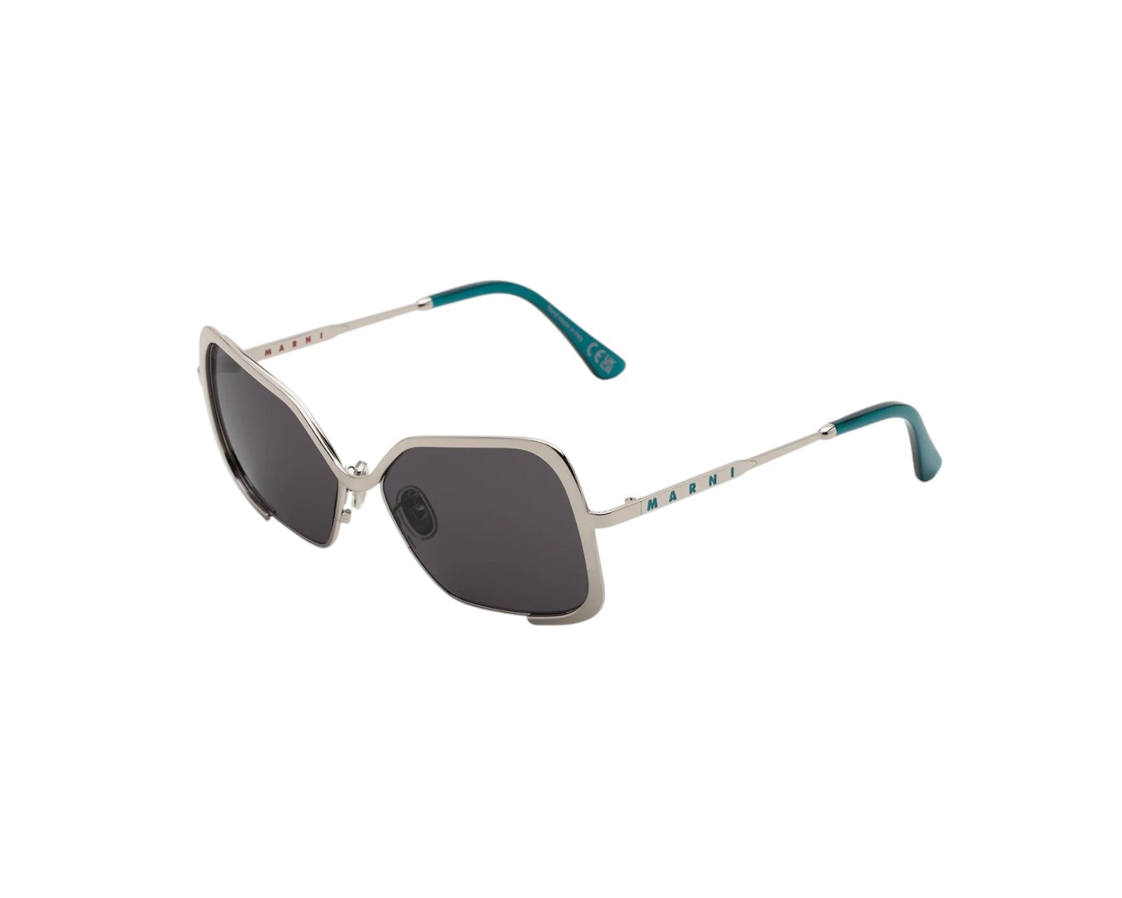 8059026116891 - Unisex Unila Valley codcolore Silver Teal PO6 Gläser SONNENBRILLEN Metall Silber Grau Quadratisch Normal