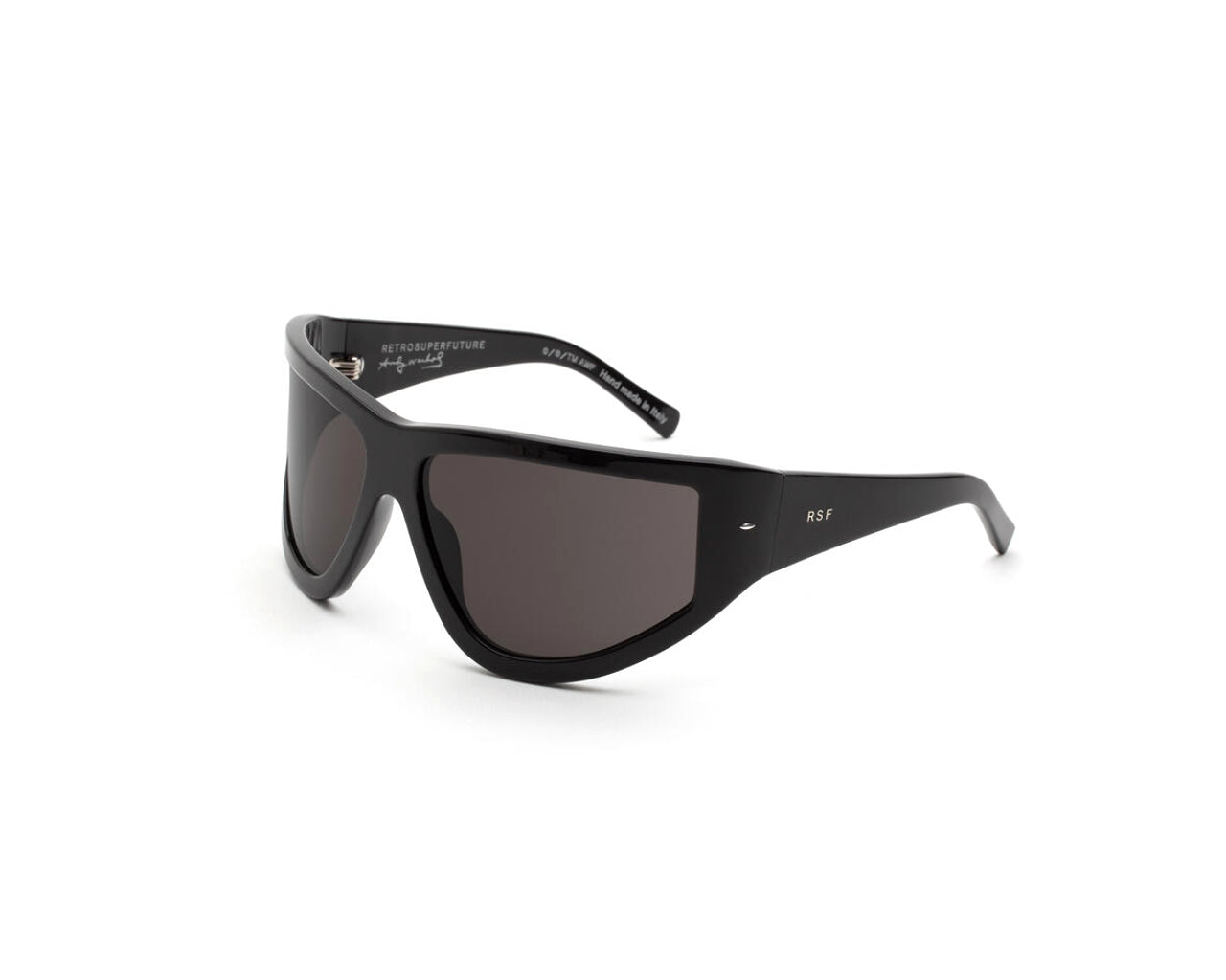 8059026116983 - Unisex O9M Messer schwarz Gläser SONNENBRILLEN Acetat Schwarz Schwarz Maske Normal