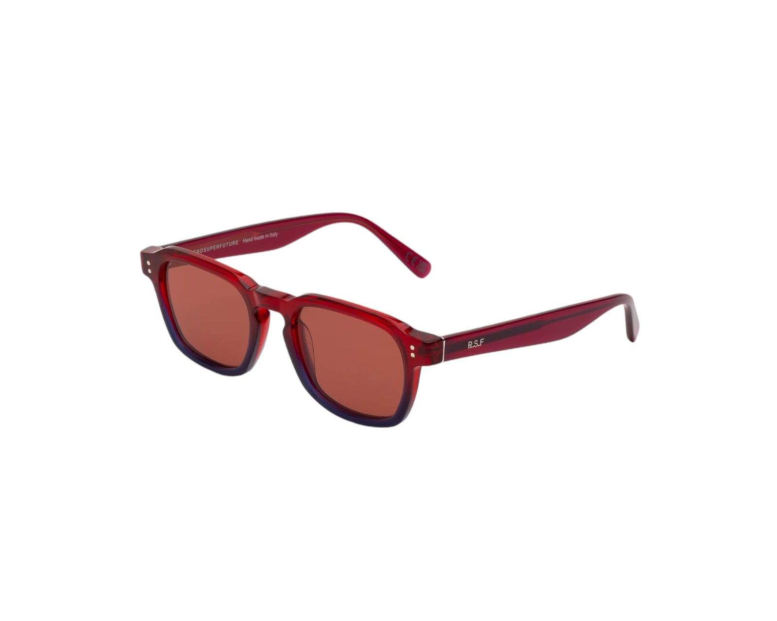 8059026118185 - Unisex 88S Luce Smokey Torpaz Gläser SONNENBRILLEN Acetat  Bordeaux Quadratisch Normal