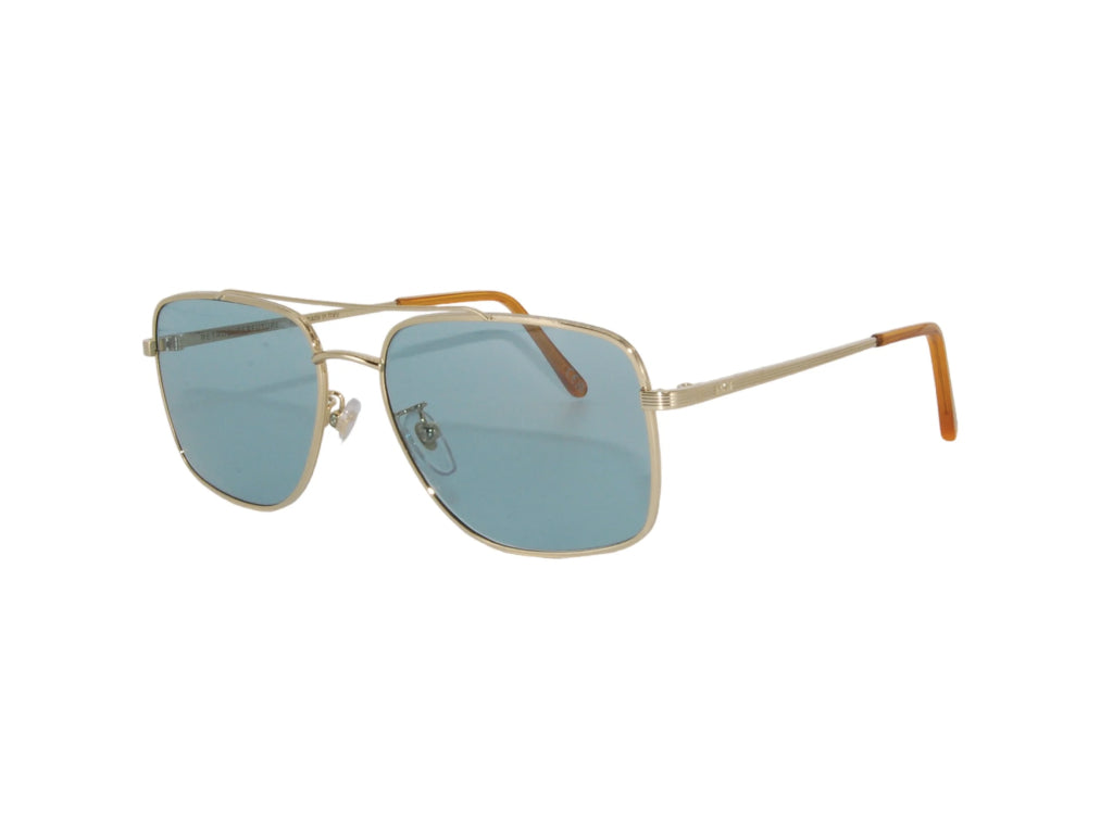 8059026118550 - Unisex DU7 Volo Mineral Blue Gläser SONNENBRILLEN Metall Gold Blau Quadratisch Normal