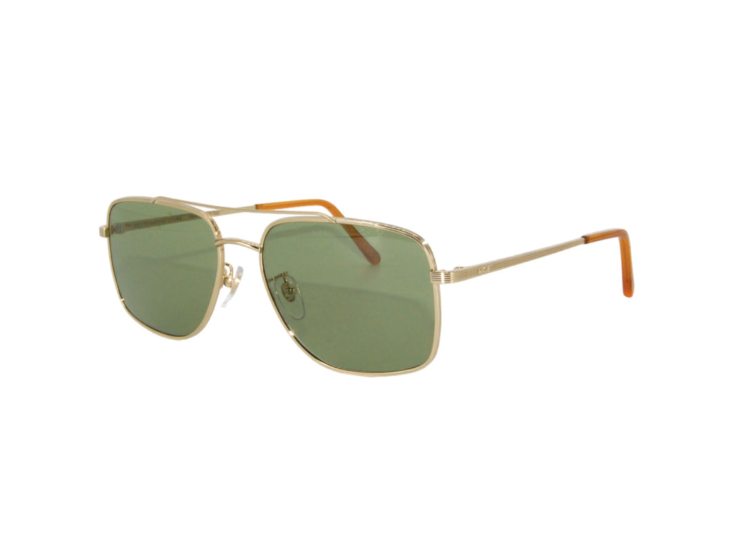 8059026118567 - Unisex TL5 Volo Mineral Green Gläser SONNENBRILLEN Metall Gold Grün Quadratisch Normal