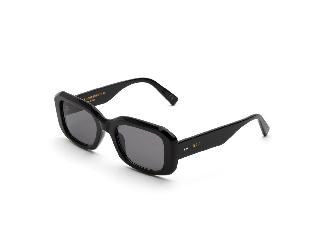 8059026119861 - Unisex VAJ Voce Black Gläser SONNENBRILLEN Acetat Schwarz Grau Quadratisch Normal