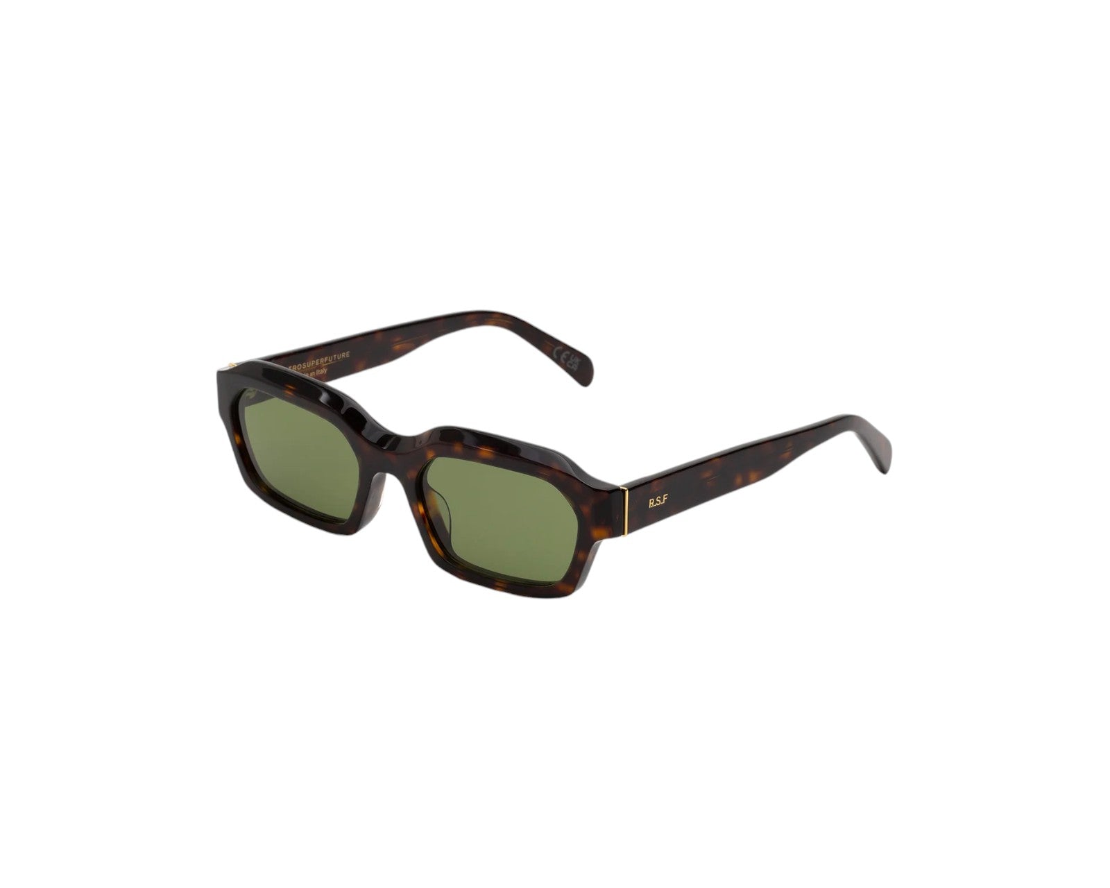 8059026120126 - Unisex 1KU Boletus 3627 Gläser SONNENBRILLEN Acetat Havanna Grün Quadratisch Normal