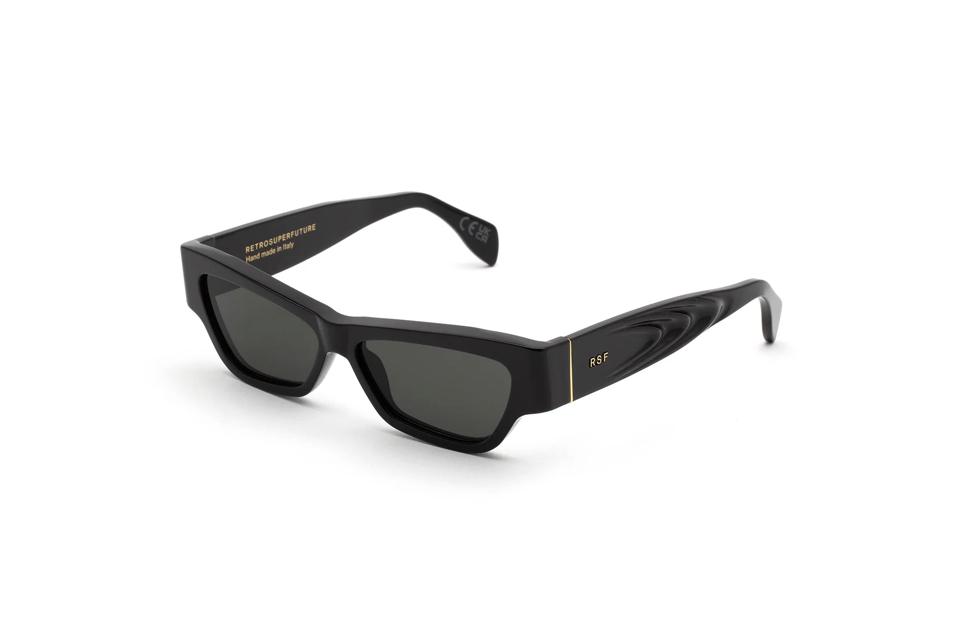 8059026120195 - Unisex K8U Nameko Black Gläser SONNENBRILLEN Acetat Schwarz Schwarz Quadratisch Normal