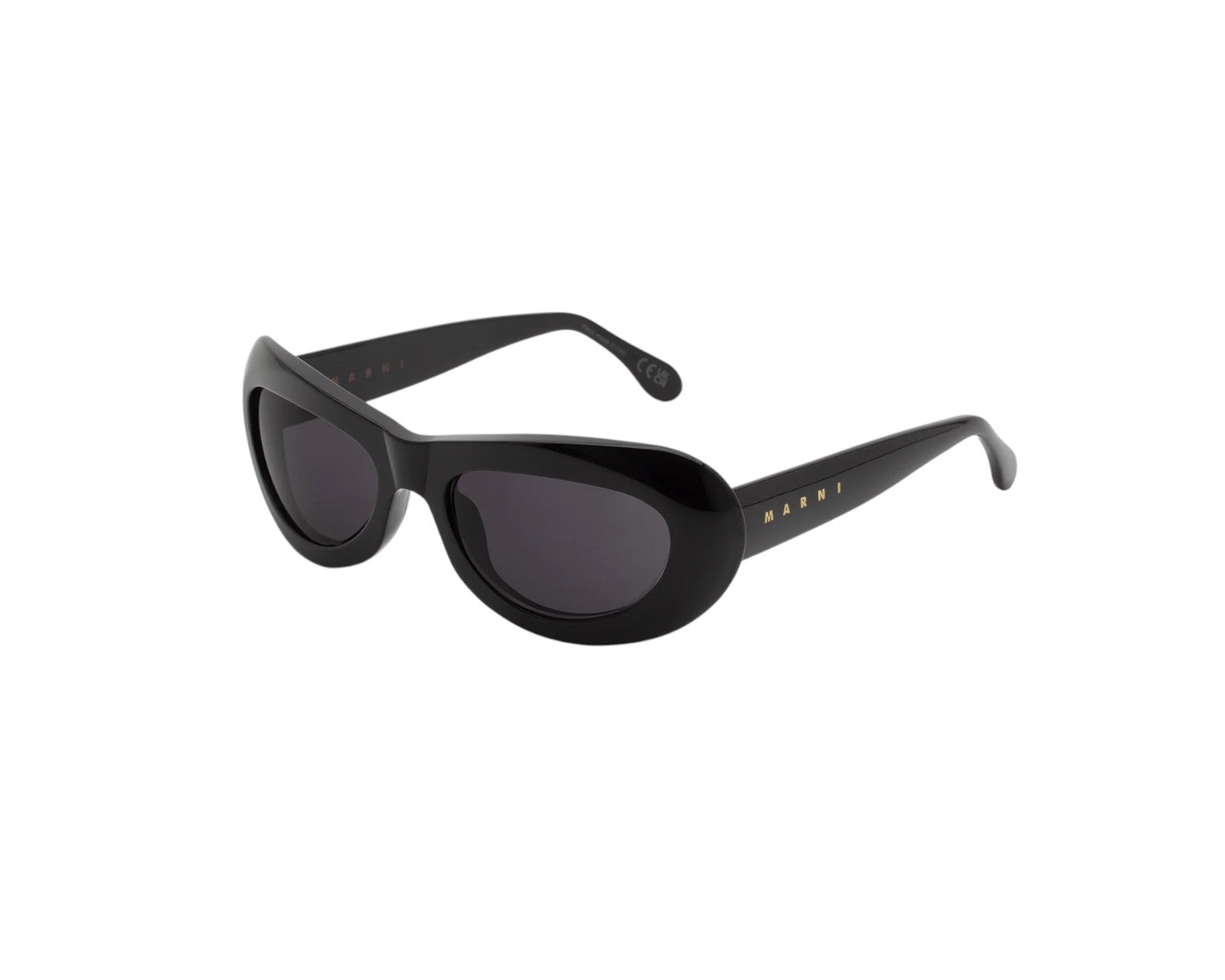 8059026120553 - Unisex Field Of Rushes Black YJS Gläser SONNENBRILLEN Acetat Schwarz Grau Geometrisch Normal