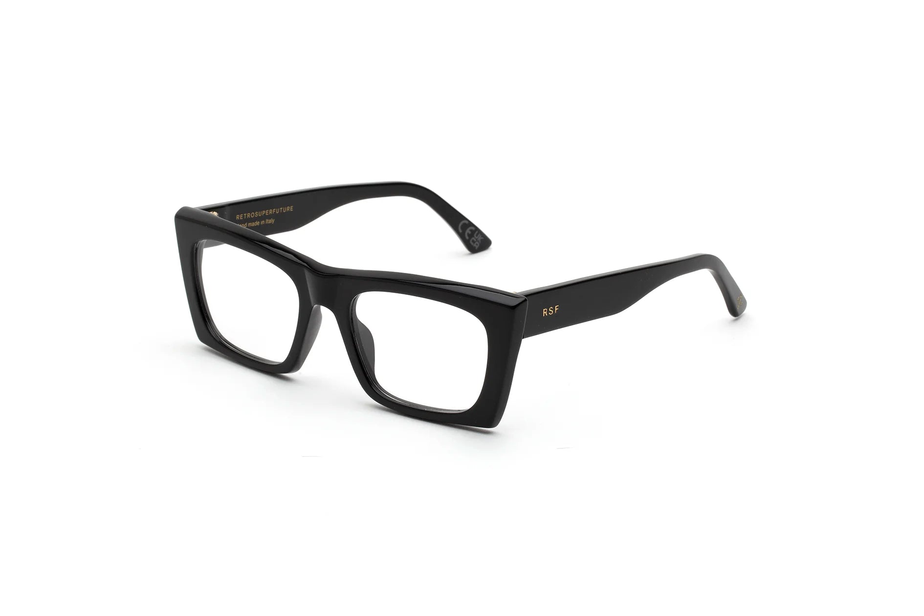 8059026120683 - Unisex R2N Numero 117 Nero Rahmen von BRILLEN Acetat Schwarz  Quadratisch