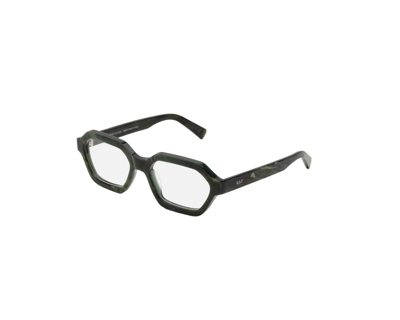 8059026121338 - Unisex L8Q Pooch optical Tartaruga Rahmen von BRILLEN Acetat Grün  Geometrisch Normal