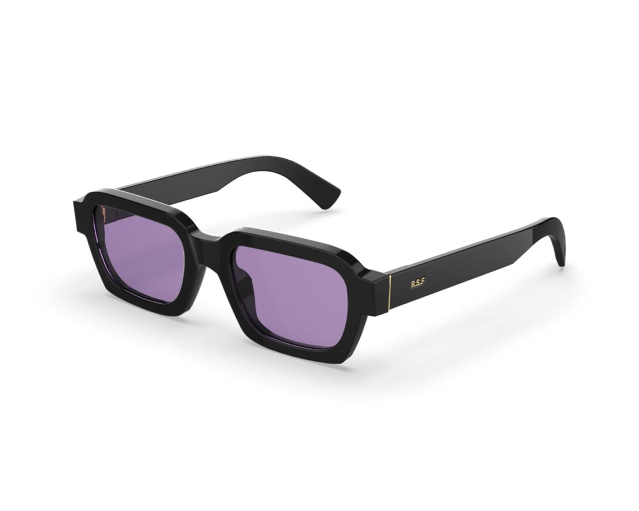 8059026121567 - Unisex 7C7 Caro Purple Gläser SONNENBRILLEN Acetat Schwarz Violett Quadratisch Normal