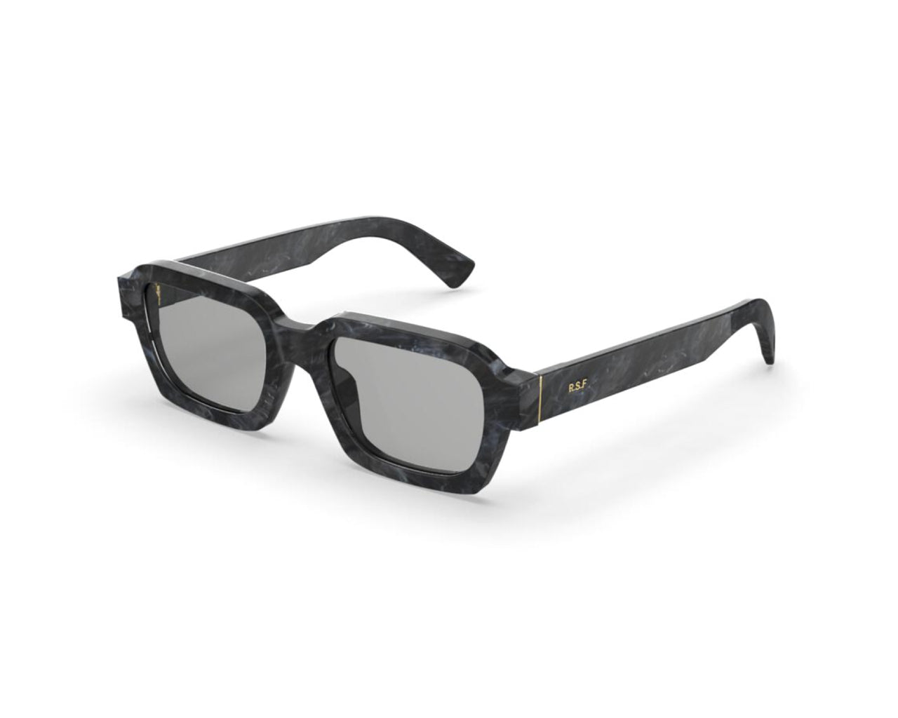 8059026121574 - Unisex HQJ Caro Marble gray Gläser SONNENBRILLEN Acetat Grau Grau Quadratisch Normal