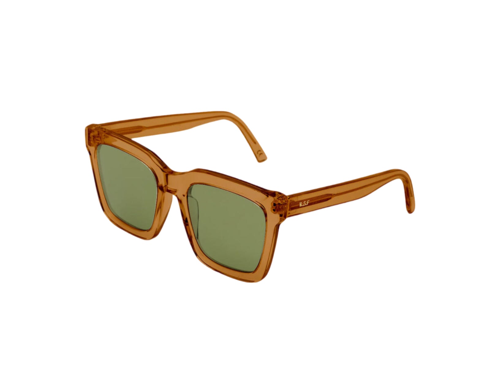 8059026121604 - Unisex WUQ Aalto Cola green Gläser SONNENBRILLEN Acetat Braun Grün Quadratisch Normal