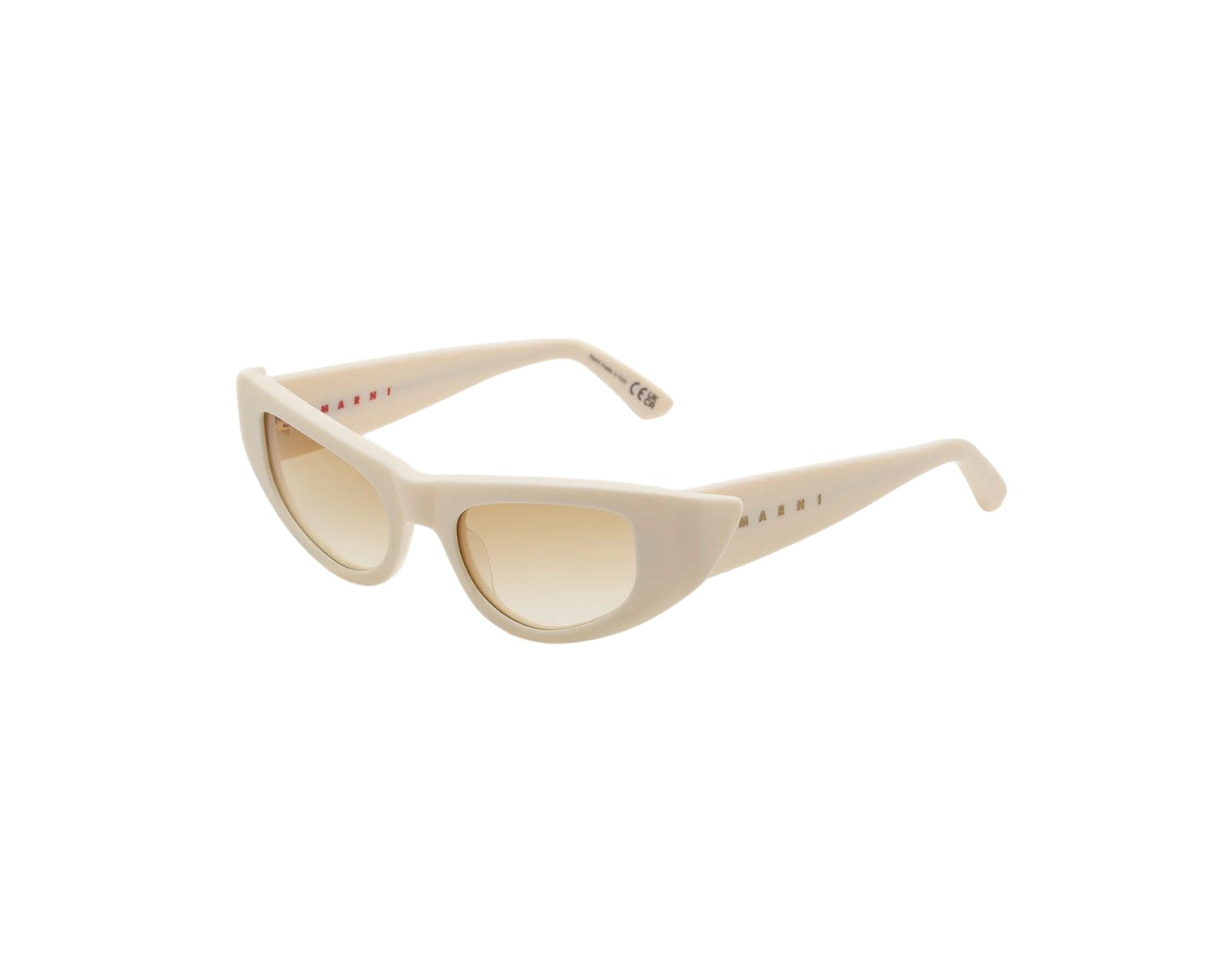 8059026122120 - Unisex Netherworld Off-White 8FP Gläser SONNENBRILLEN Acetat Elfenbein Braun Cat Eye Normal Schattiert