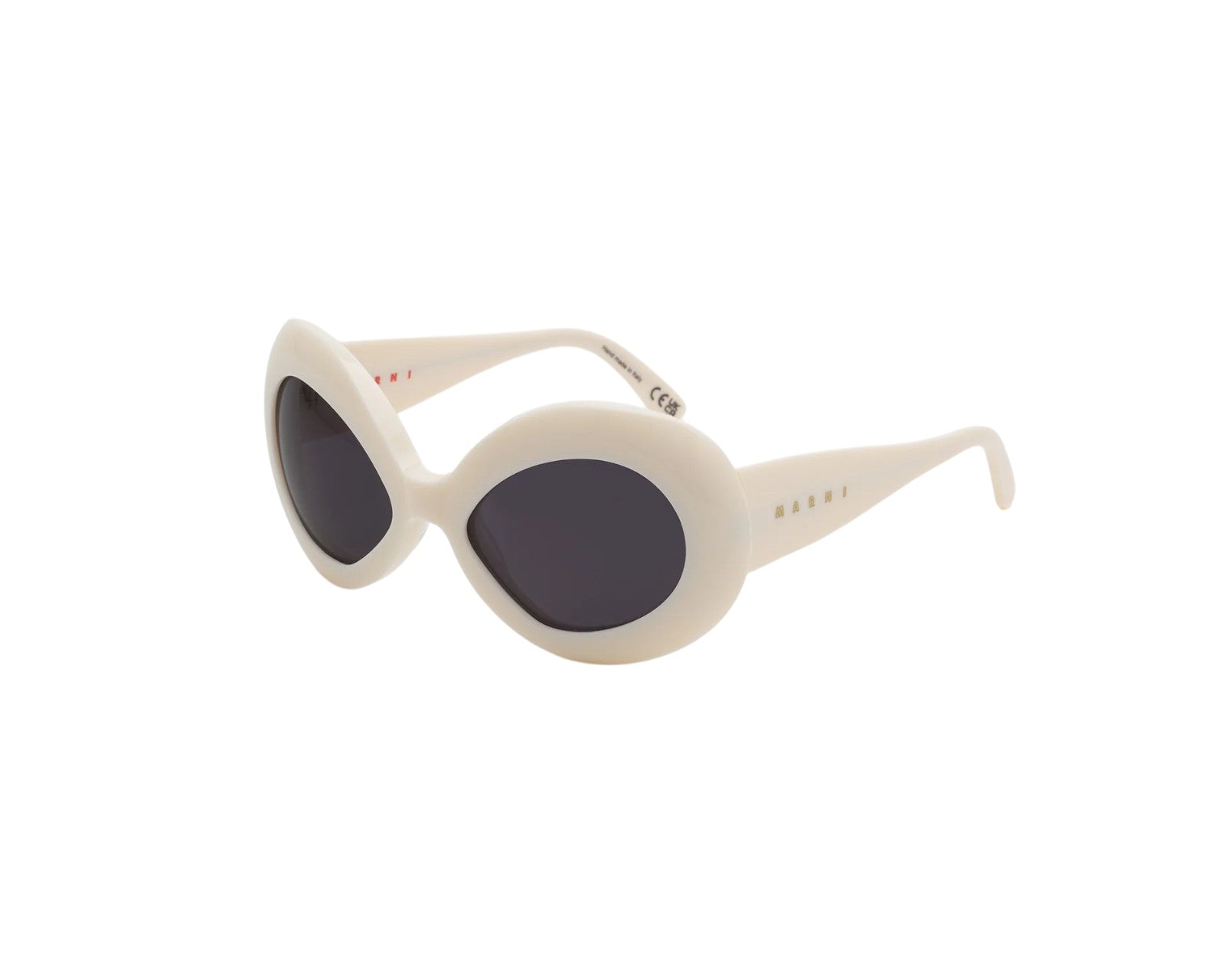 8059026122175 - Unisex Lake Of Fire Off-White 71D Gläser SONNENBRILLEN Acetat Weiß Grau Oversize Normal