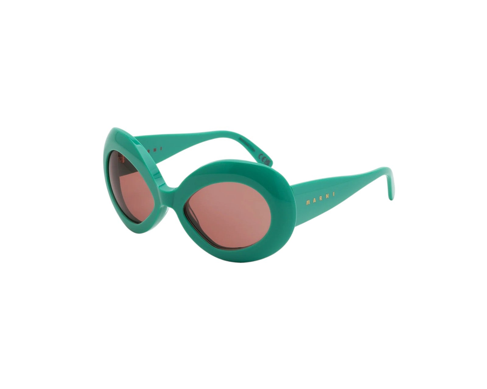 8059026122199 - Unisex Lake Of Fire Teal 40F Gläser SONNENBRILLEN Acetat Grün Braun Oversize Normal