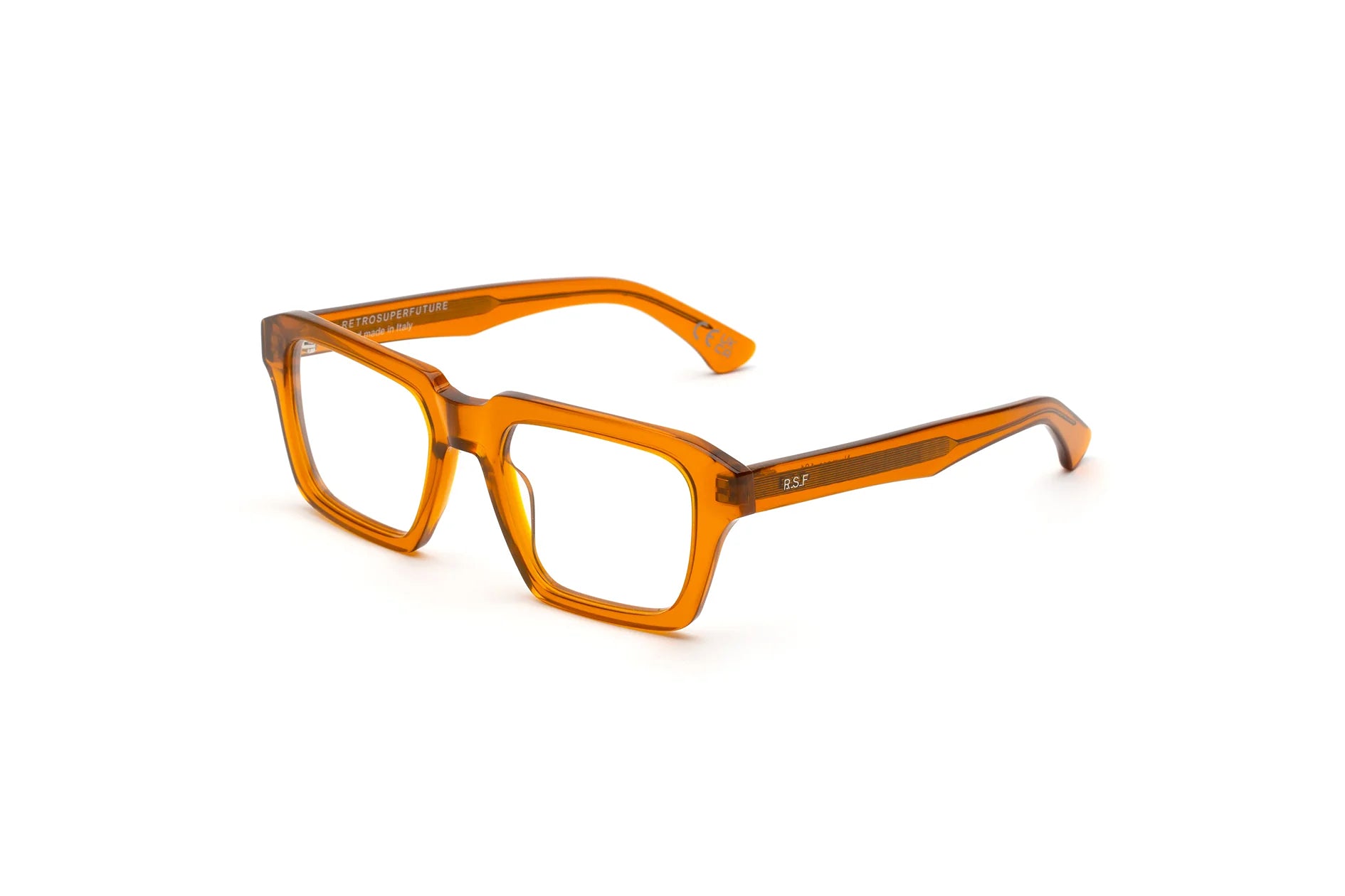 8059026124957 - Unisex HO7 Numero 121 Orange Rahmen von BRILLEN Acetat Orange  Quadratisch