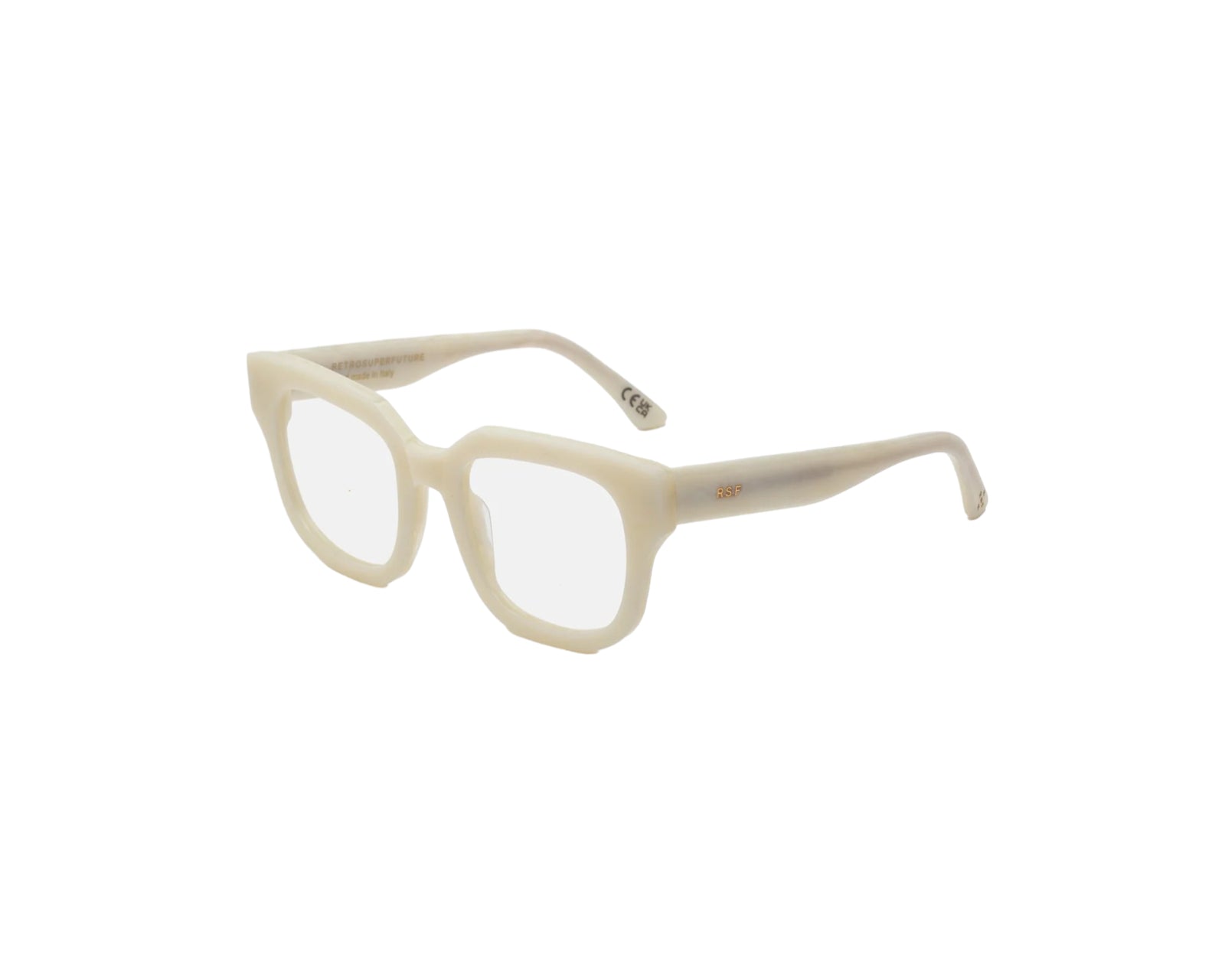 8059026125152 - Unisex GDB Sabato optical Roccia bianca Rahmen von BRILLEN Acetat Weiß  Quadratisch Normal