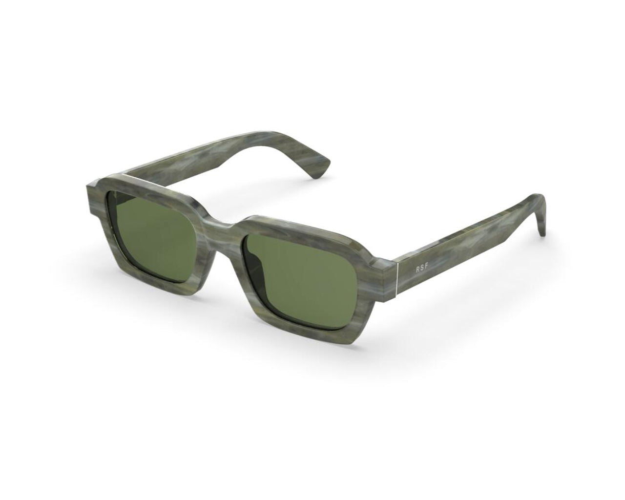 8059026125503 - Unisex NZC Caro Roccia green Gläser SONNENBRILLEN Acetat Grün Grün Quadratisch Normal